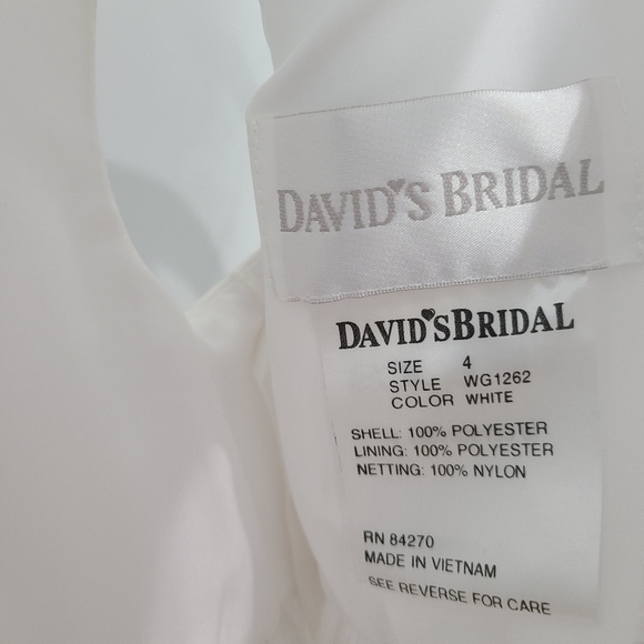 Davids Bridal Flower Girl Dress WG1262 size 4 - Picture 7 of 8